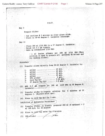 r . ,&quot;,  3  -  -  ,  . Teritary Antibody r secondary antibody li~j..ng~P;;~xidase di 1 utions