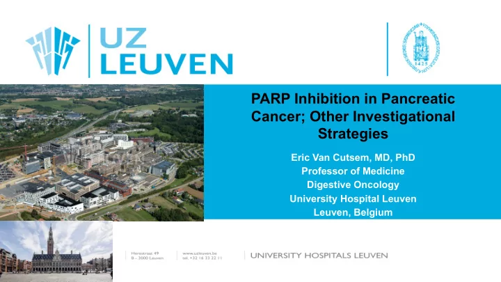 parp inhibition in pancreatic cancer other