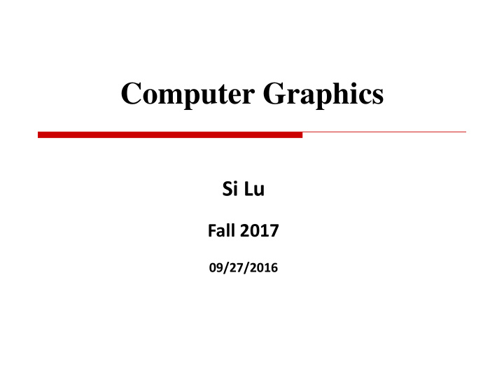 computer graphics