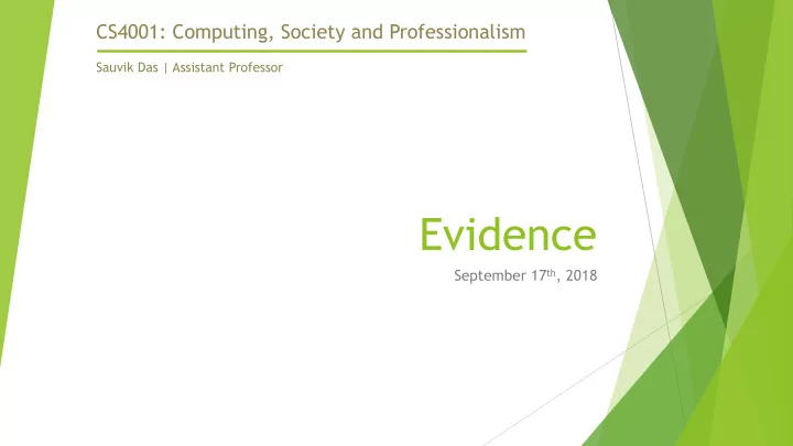 evidence