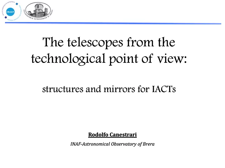 the telescopes from the the telescopes from the