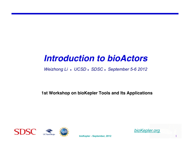 introduction to bioactors