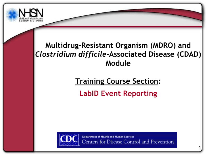multidrug resistant organism mdro and clostridium