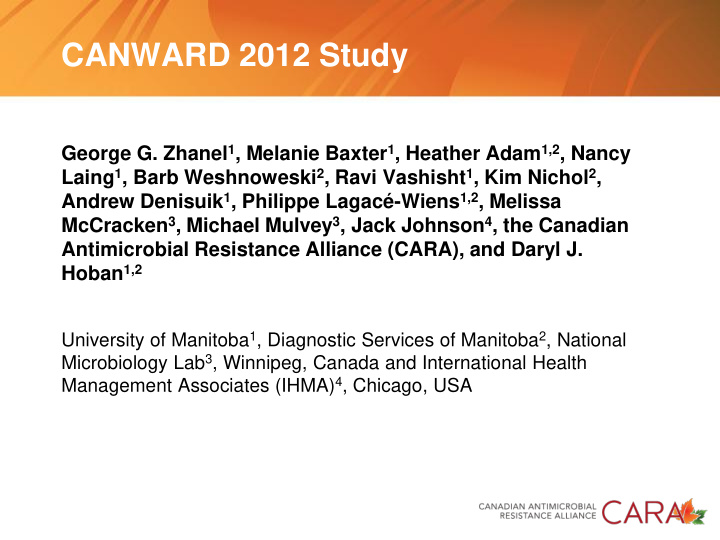 canward 2012 study
