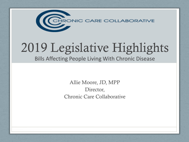 2019 legislative highlights