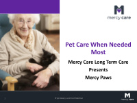 pet care when needed