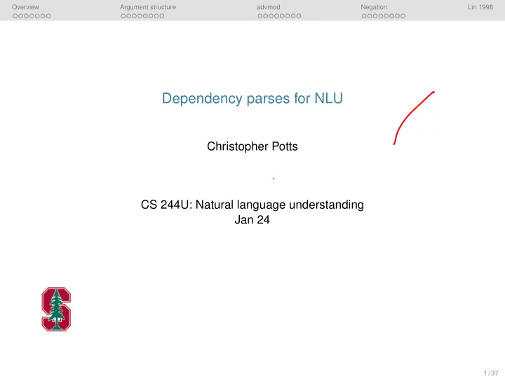 dependency parses for nlu