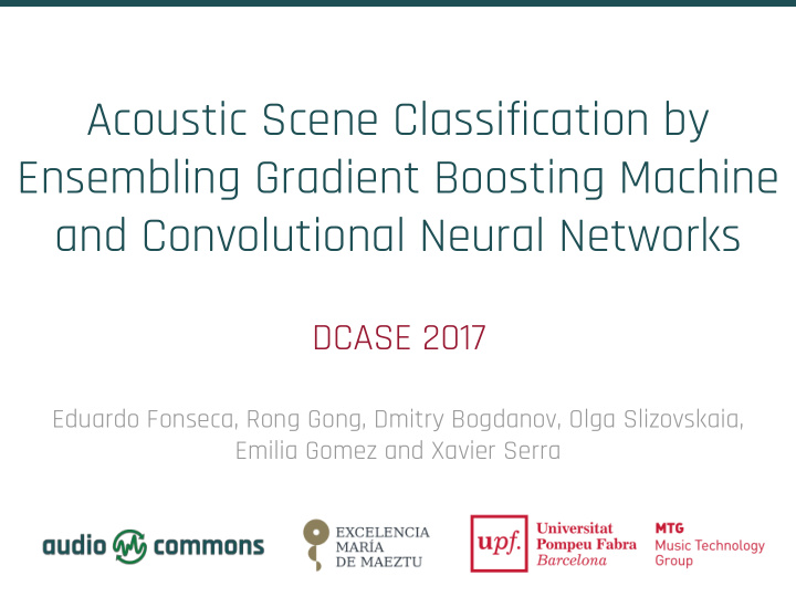 acoustic scene classification by ensembling gradient