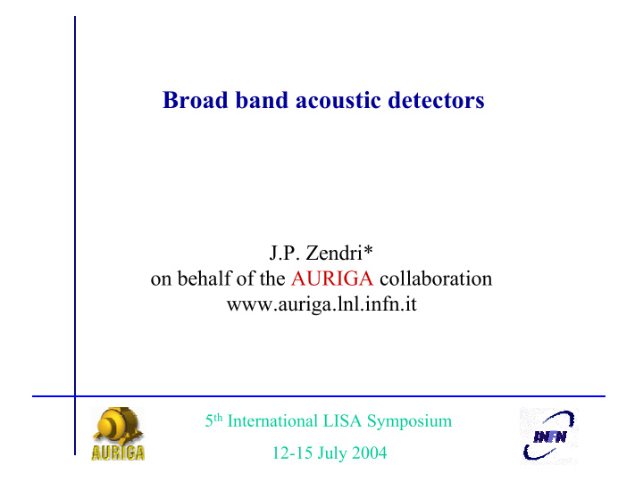 broad band acoustic detectors
