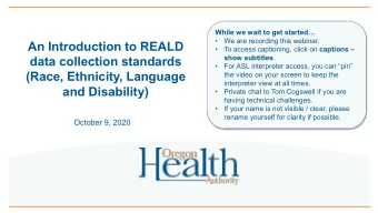 An Introduction to REALD   To access captioning, click on captions  show subtitles .  data