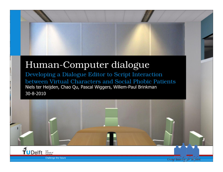 human computer dialogue