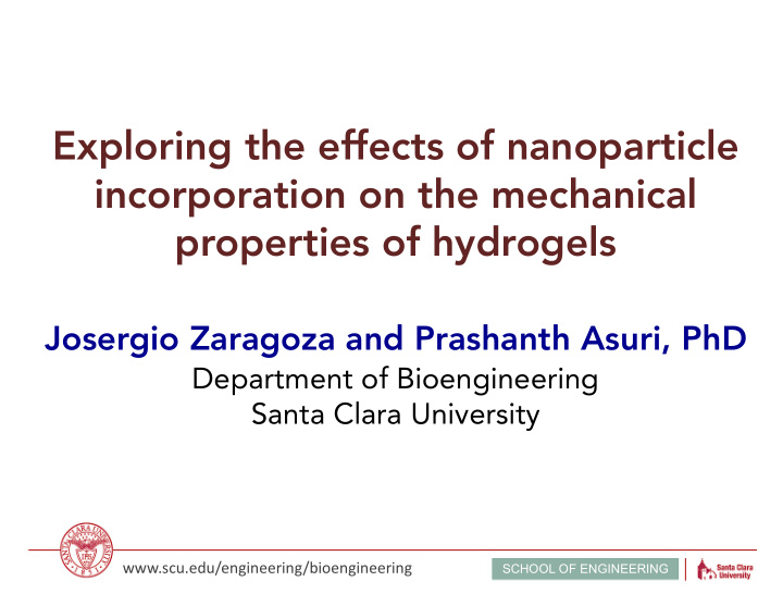 exploring the effects of nanoparticle incorporation on