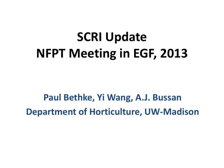 nfpt meeting in egf 2013