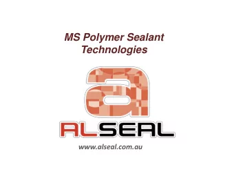 Introduction  Manufacturing, packaging &amp; distribution of adhesive, sealant &amp;