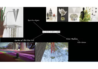 S  piritus-Agens  Elixir DIstilLErs  Elixir-Machine  Garden of the Elixir Pill  Elixir-Station  The