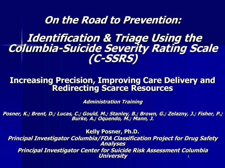 columbia suicide severity rating scale
