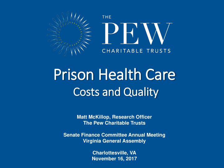 prison health care