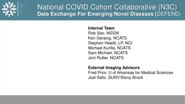 national covid cohort collaborative n3c
