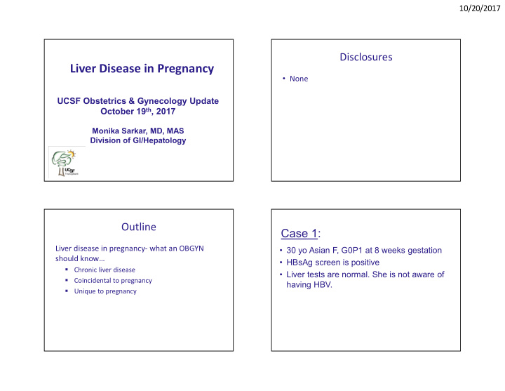liver disease in pregnancy