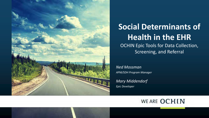social determinants of health in the ehr