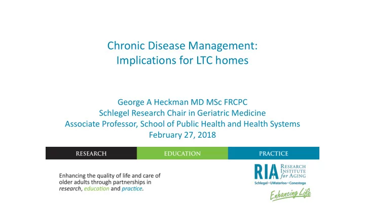 chronic disease management