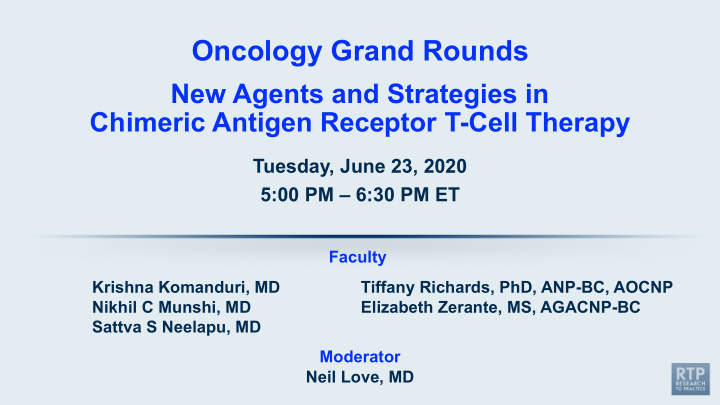 oncology grand rounds