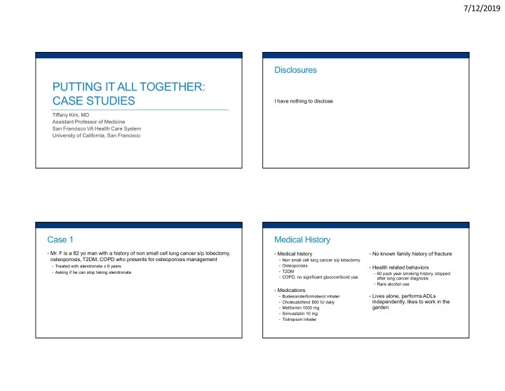 putting it all together case studies
