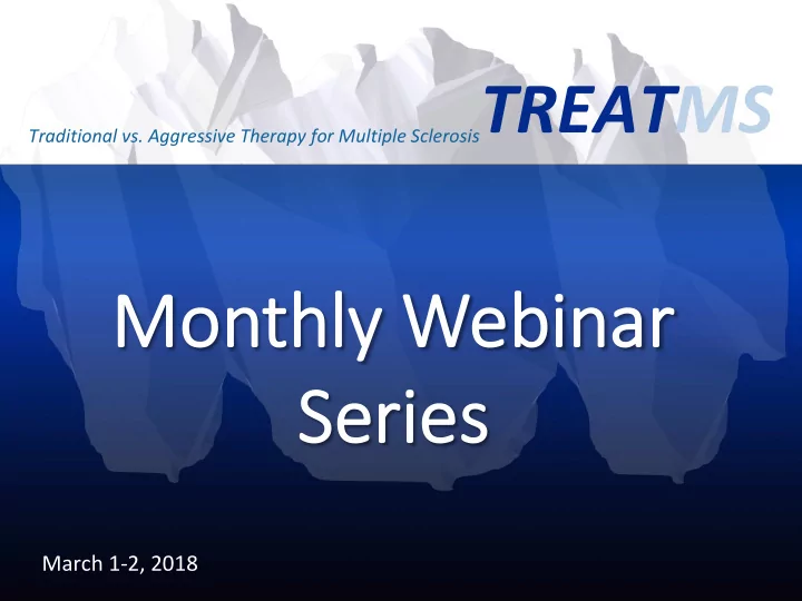 mo monthly w thly webinar ebinar se serie ries s