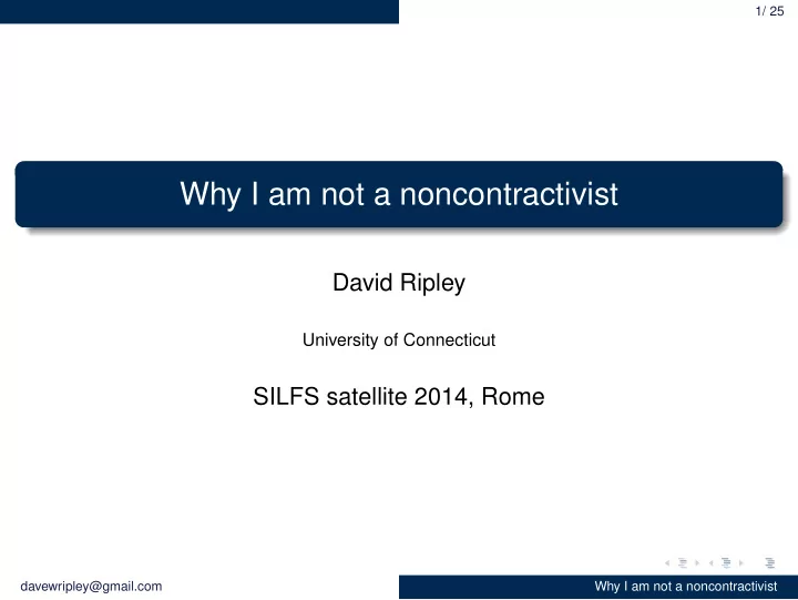 why i am not a noncontractivist