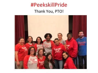 #PeekskillPride  Thank You, PTO!  #PeekskillPride  Virtual Saturday Academy w/ Ossining Schools