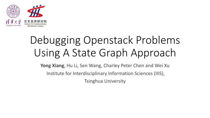 debugging openstack problems using a state graph approach