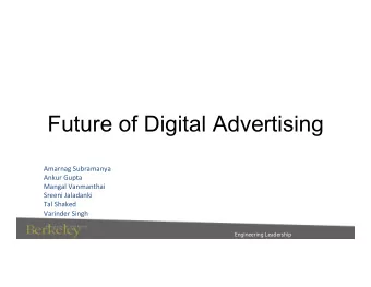 Future of Digital Advertising  Amarnag  Subramanya    Ankur  Gupta    Mangal