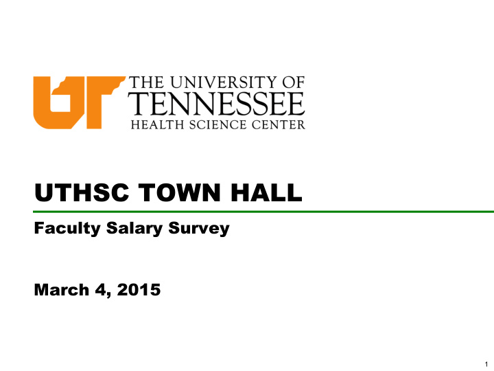 uthsc town hall