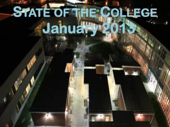 LEGE  Jan  anuary 2013 2013 F EDERAL U PDATE  American Tax Payers Relief Act: Wins for CC Students