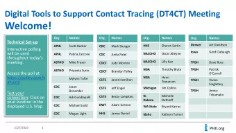 Welcome!  Org.  Names  Org.  Names  Org.  Names  Org.  Names  Technical Set-up  Denver  Art