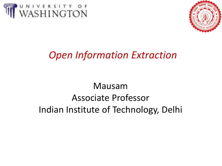 open information extraction