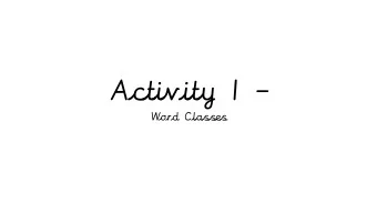 Activity 1   Word Classes Starter  spellings augh/ough  The grapheme ough is a very