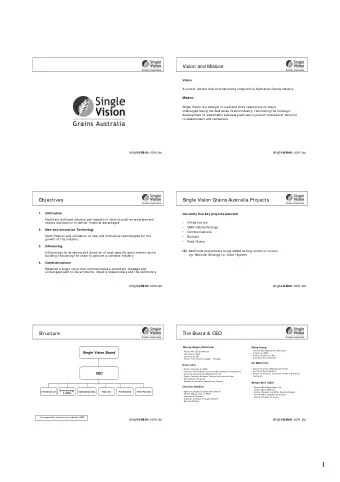 1  Location  Factors and forces impacting the Australian Grain Industry  Costs  Global Competition