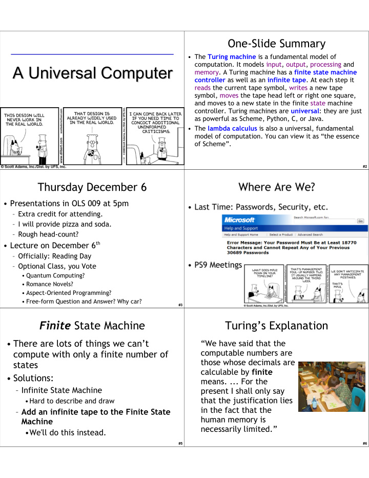 a universal computer a universal computer