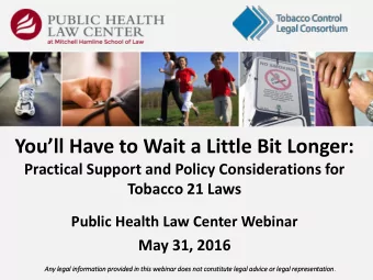 Youll Have to Wait a Little Bit Longer:  Practical Support and Policy Considerations for