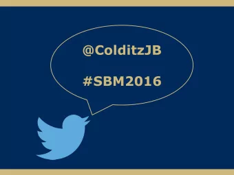 @ColditzJB  #SBM2016  Use of Twitter to Assess Sentiment  toward Waterpipe Tobacco Smoking  Jason