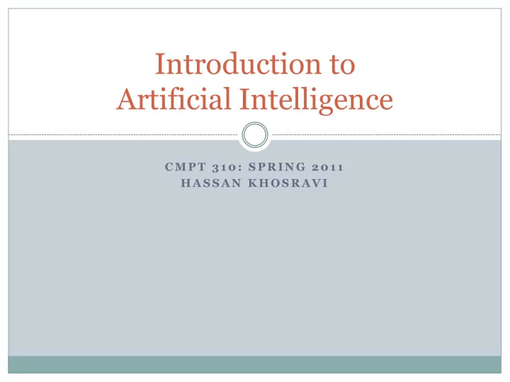 artificial intelligence