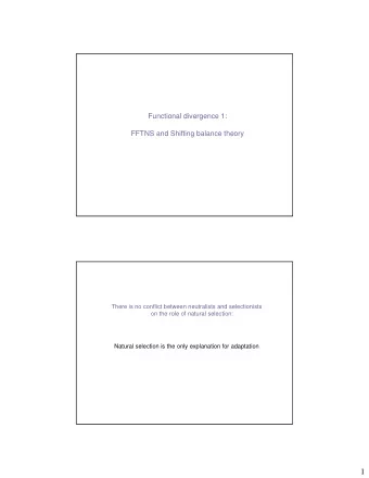 1  A review of fitness  Fitness has two components:  1.  Viability; an individuals ability to