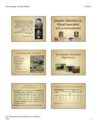 Ma# Spangler and Bob Weaber  11/30/17  The native cattle are extinct,  but the island is full of