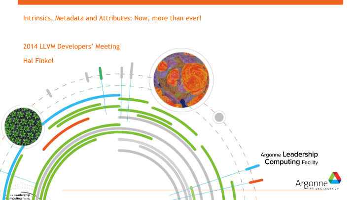 intrinsics metadata and attributes now more than ever