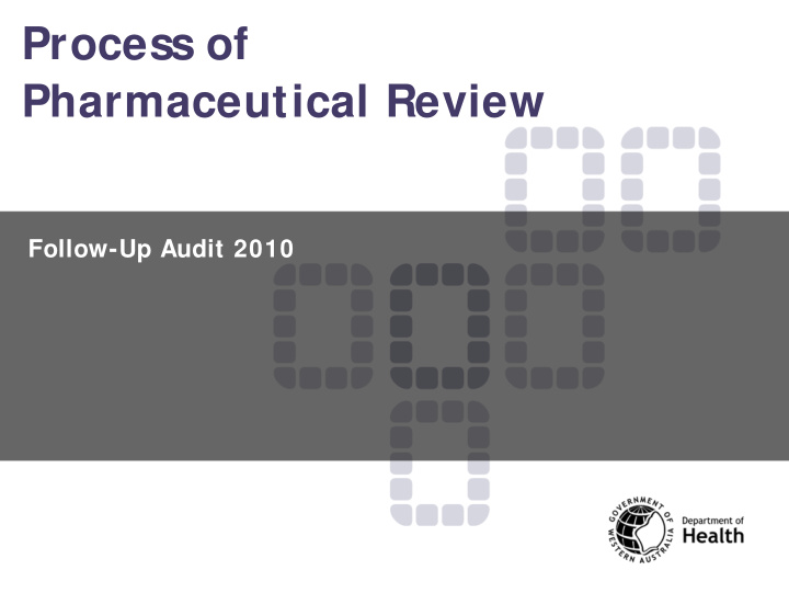 process of pharmaceutical review