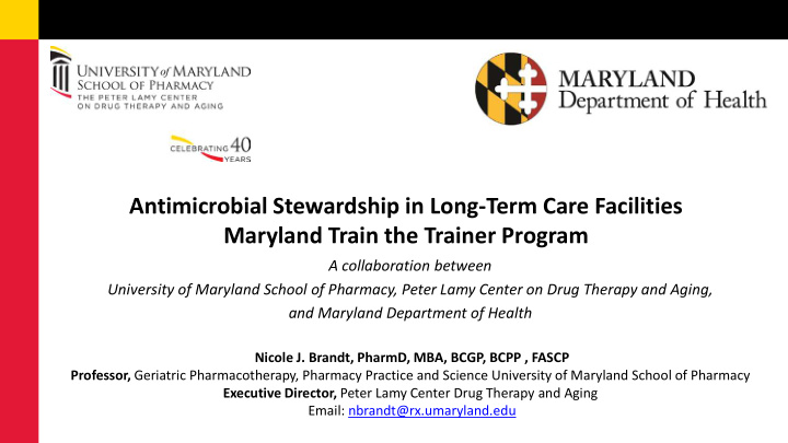 antimicrobial stewardship in long term care facilities