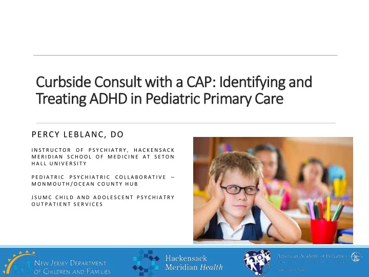 curbside c consult with a a cap p i identifying a and