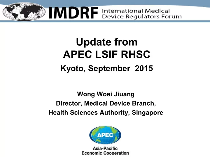 apec lsif rhsc