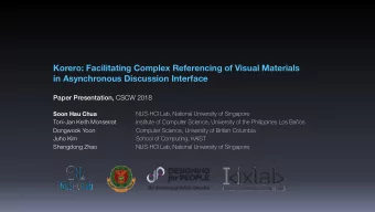 Korero: Facilitating Complex Referencing of Visual Materials  in Asynchronous Discussion Interface